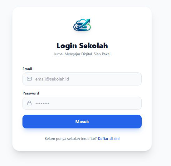 Halaman Login Sekolah SIMANTAP Cloud