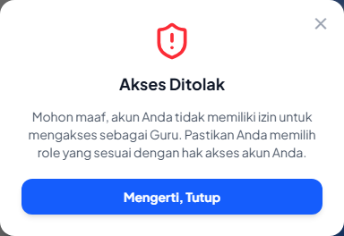 Jendela Akses Ditolak