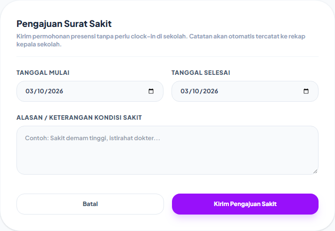 Formulir Pengajuan Surat Sakit