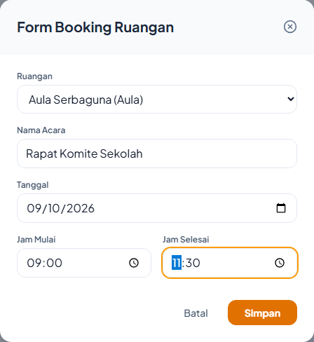 Formulir Booking Ruangan