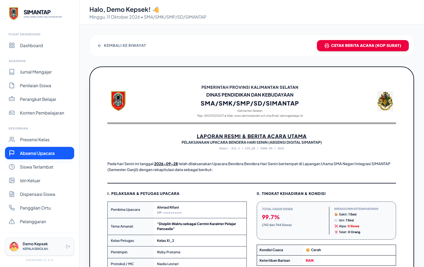 Berita acara upacara